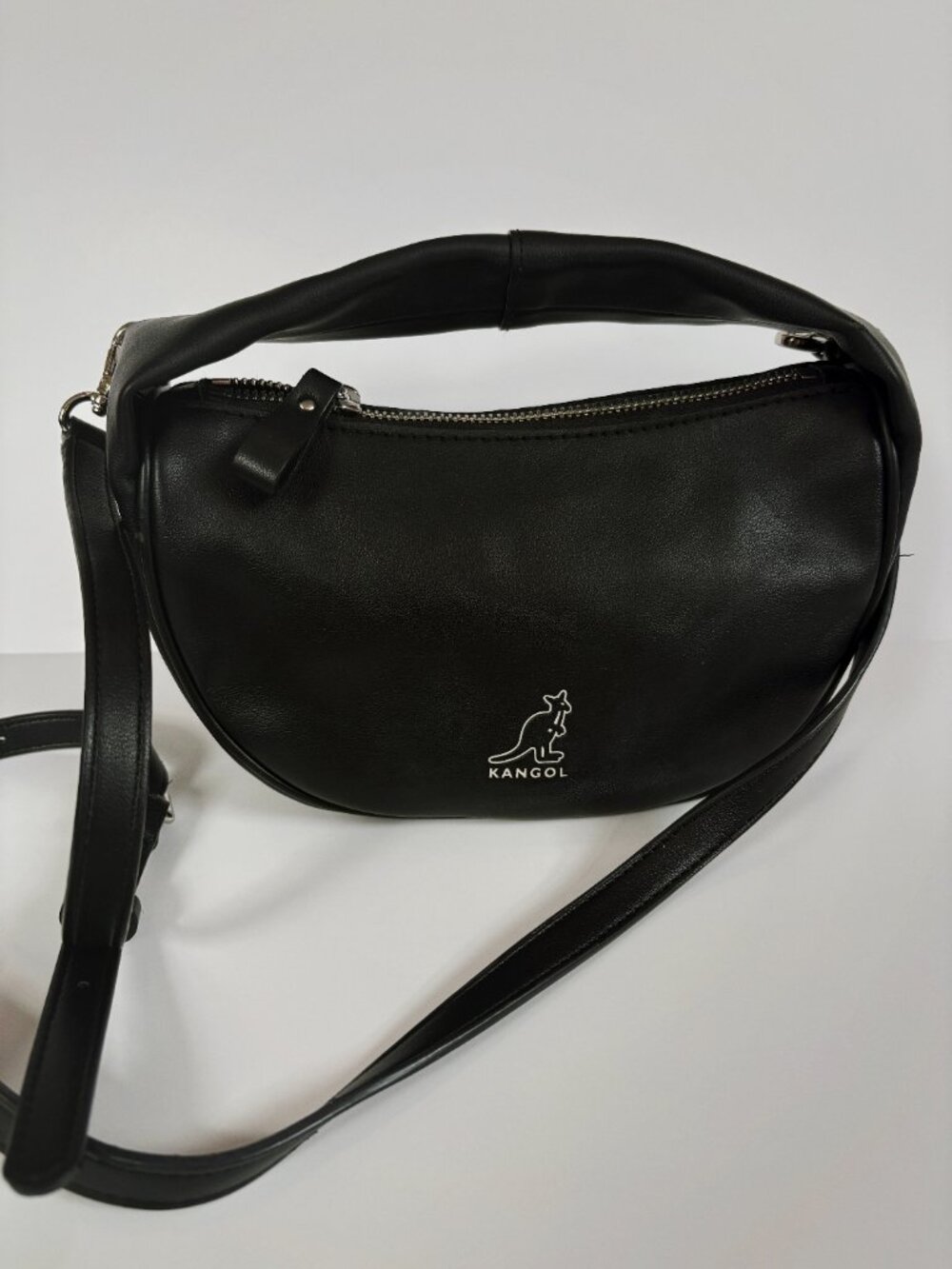 KANGOL Cross Bag Black KOREAN ONLY EXCLUSIVE IMPORT RARE